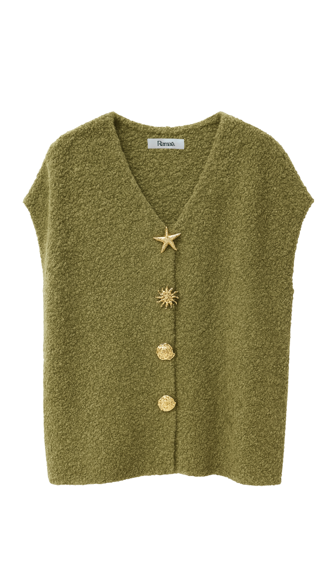 Knitted top-Kaki
