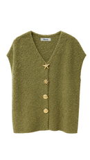 Knitted top-Kaki