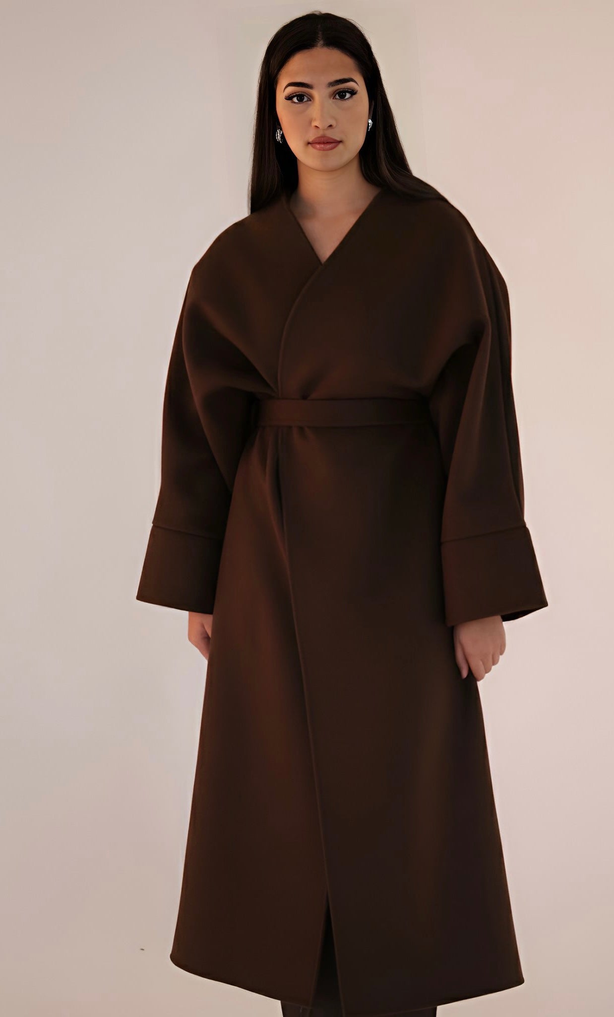 Marron-Amira caban coat