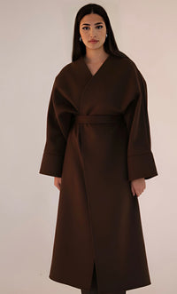 Marron-Amira caban coat