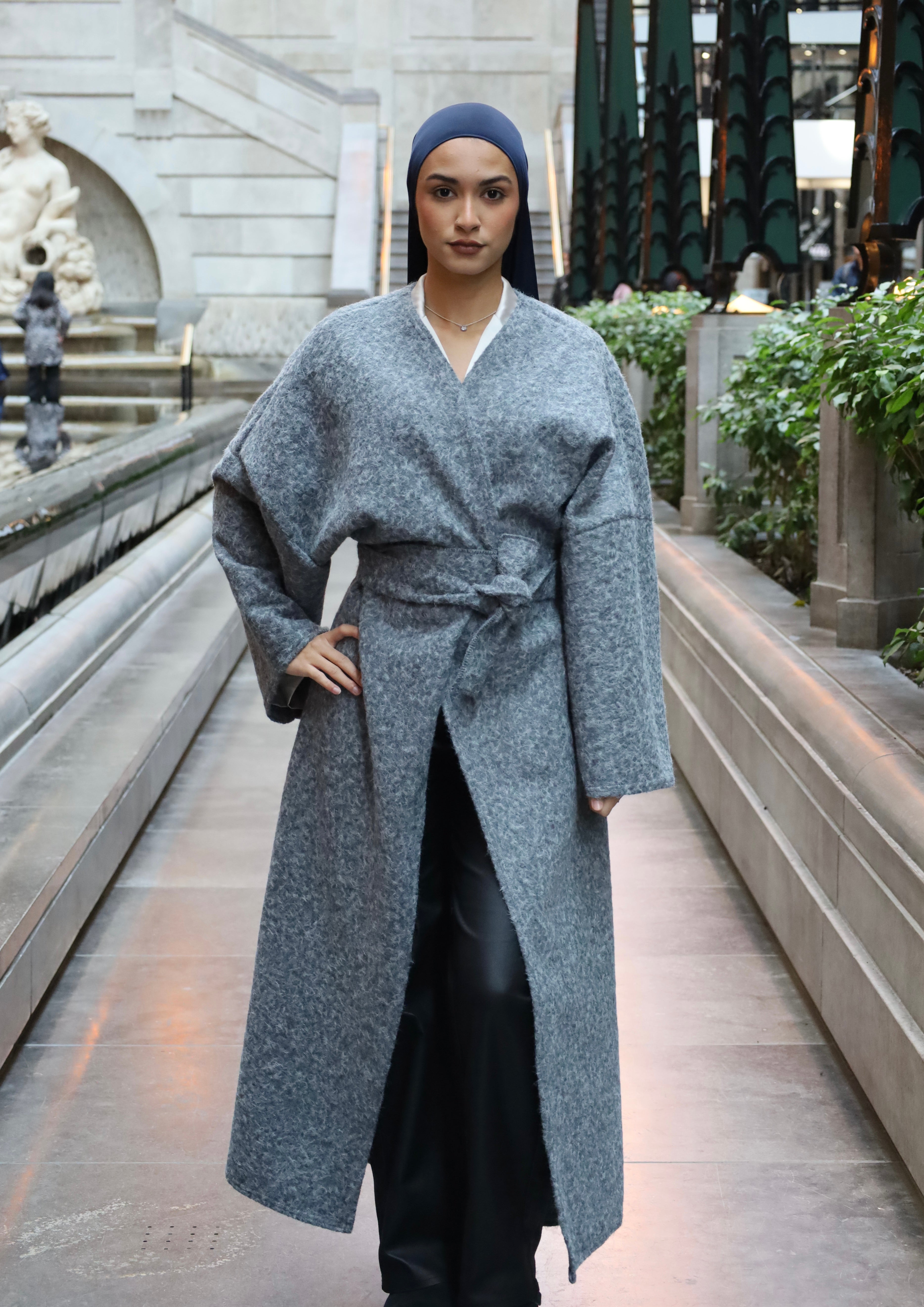 Gray-Wool coat