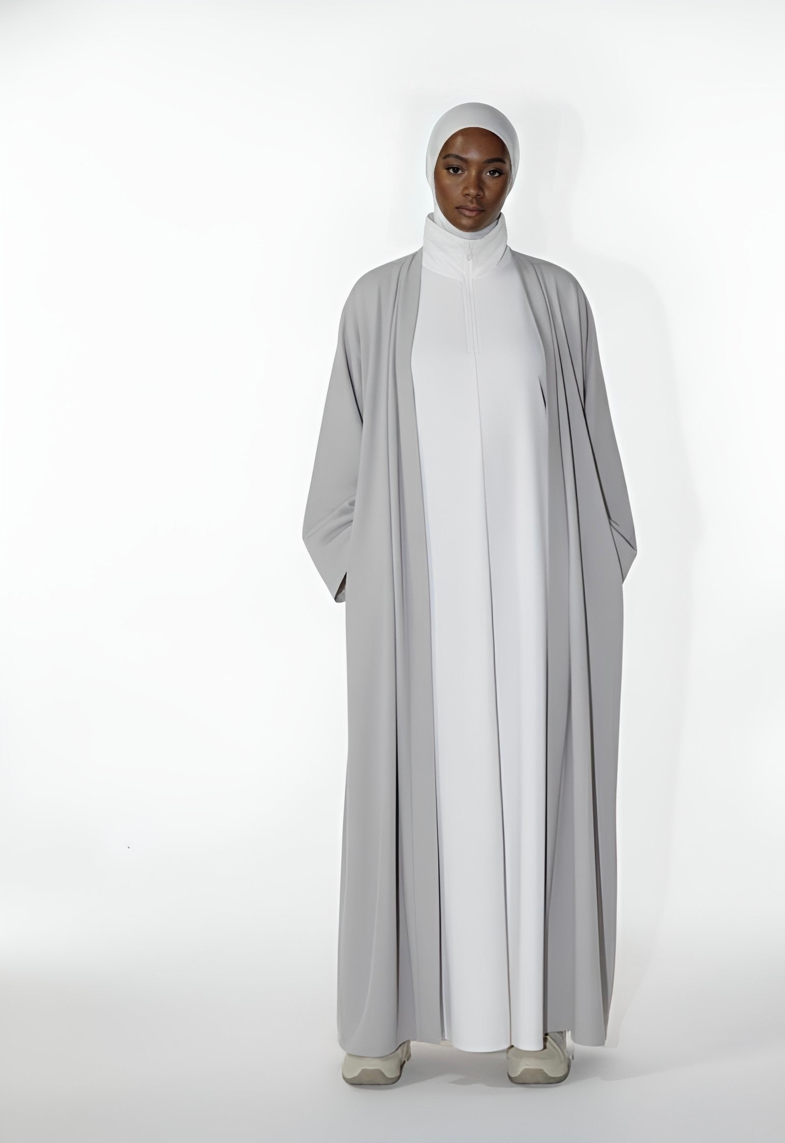 Gray- Silk Medina kimono