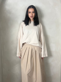 Beige - Oversize top