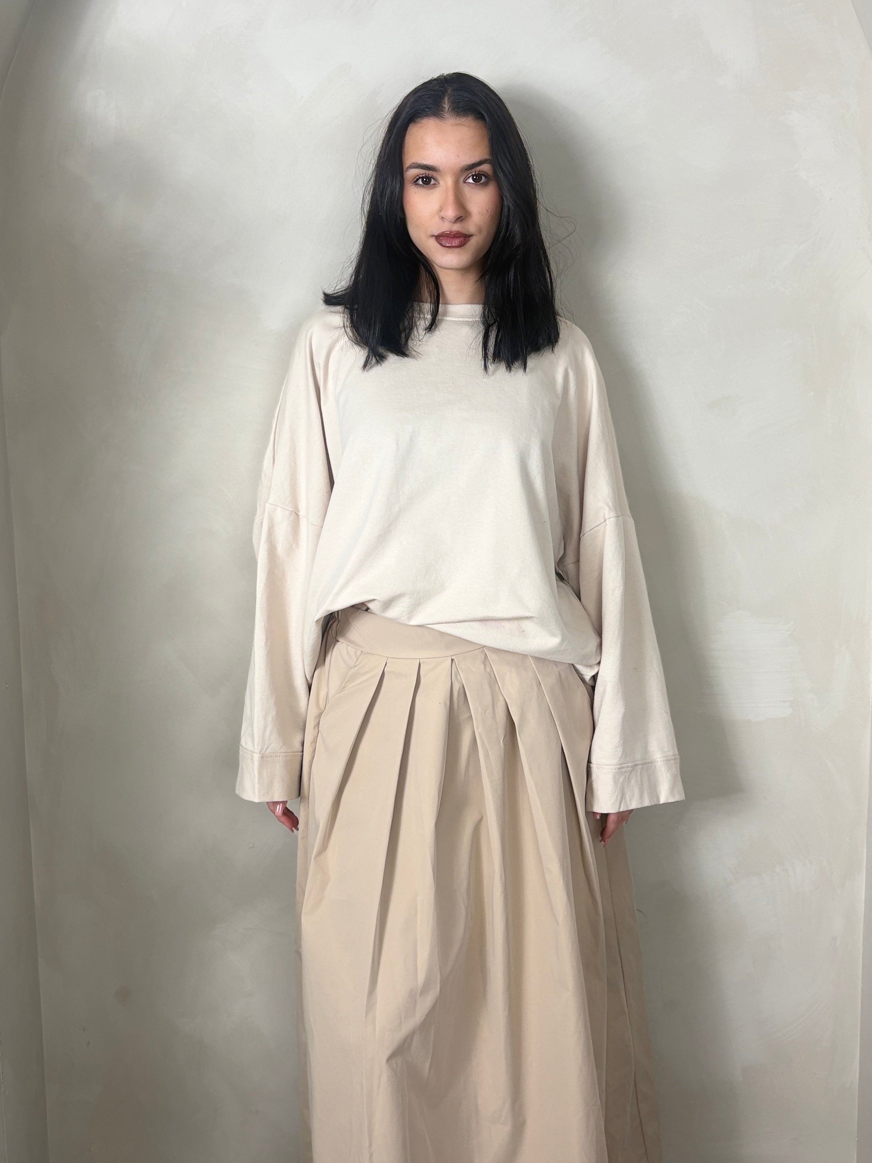 Beige - Oversize top