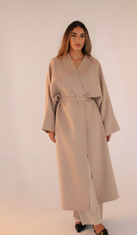 Beige - Amira caban coat