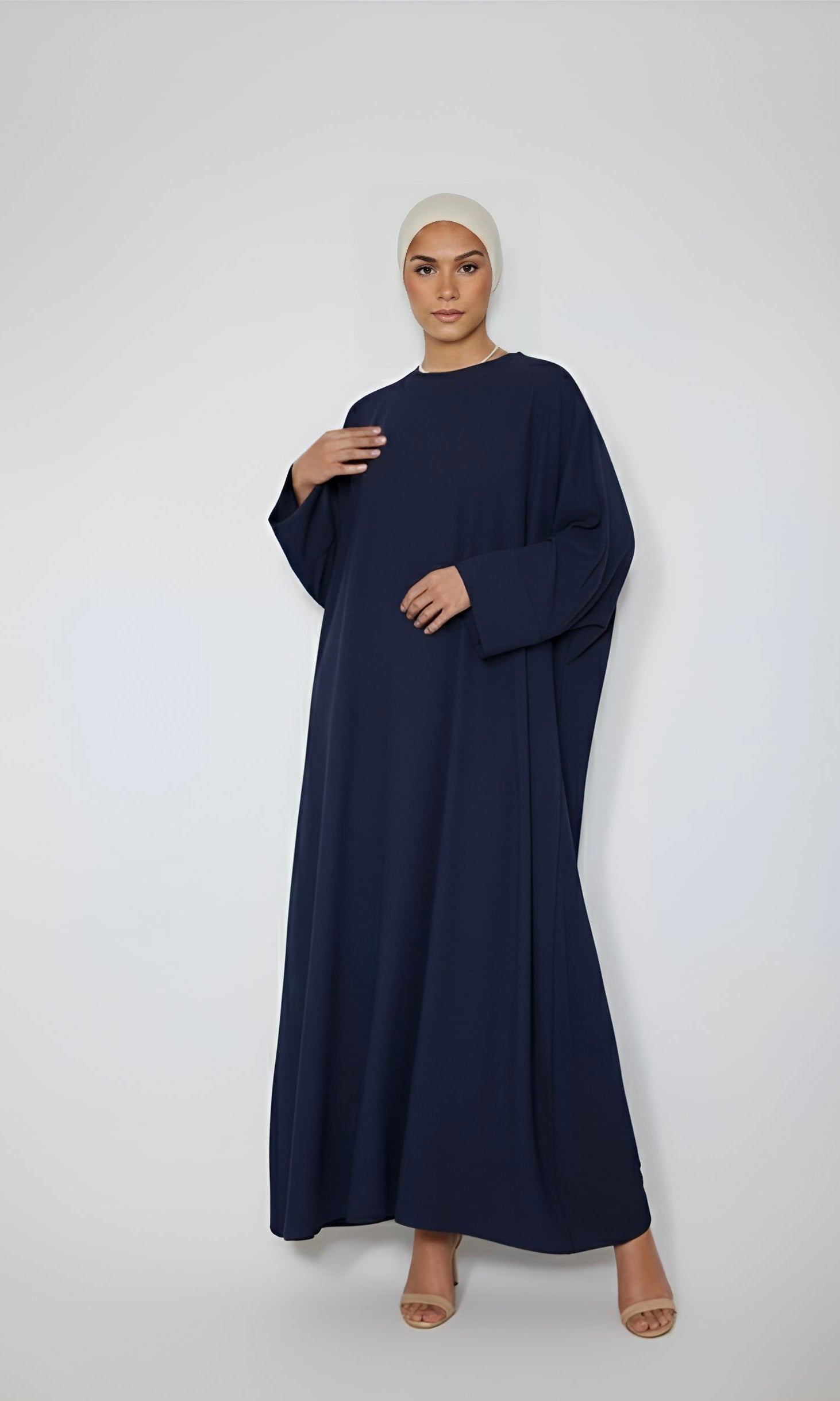 Navy-Butterfly Abaya