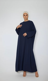 Navy-Butterfly Abaya