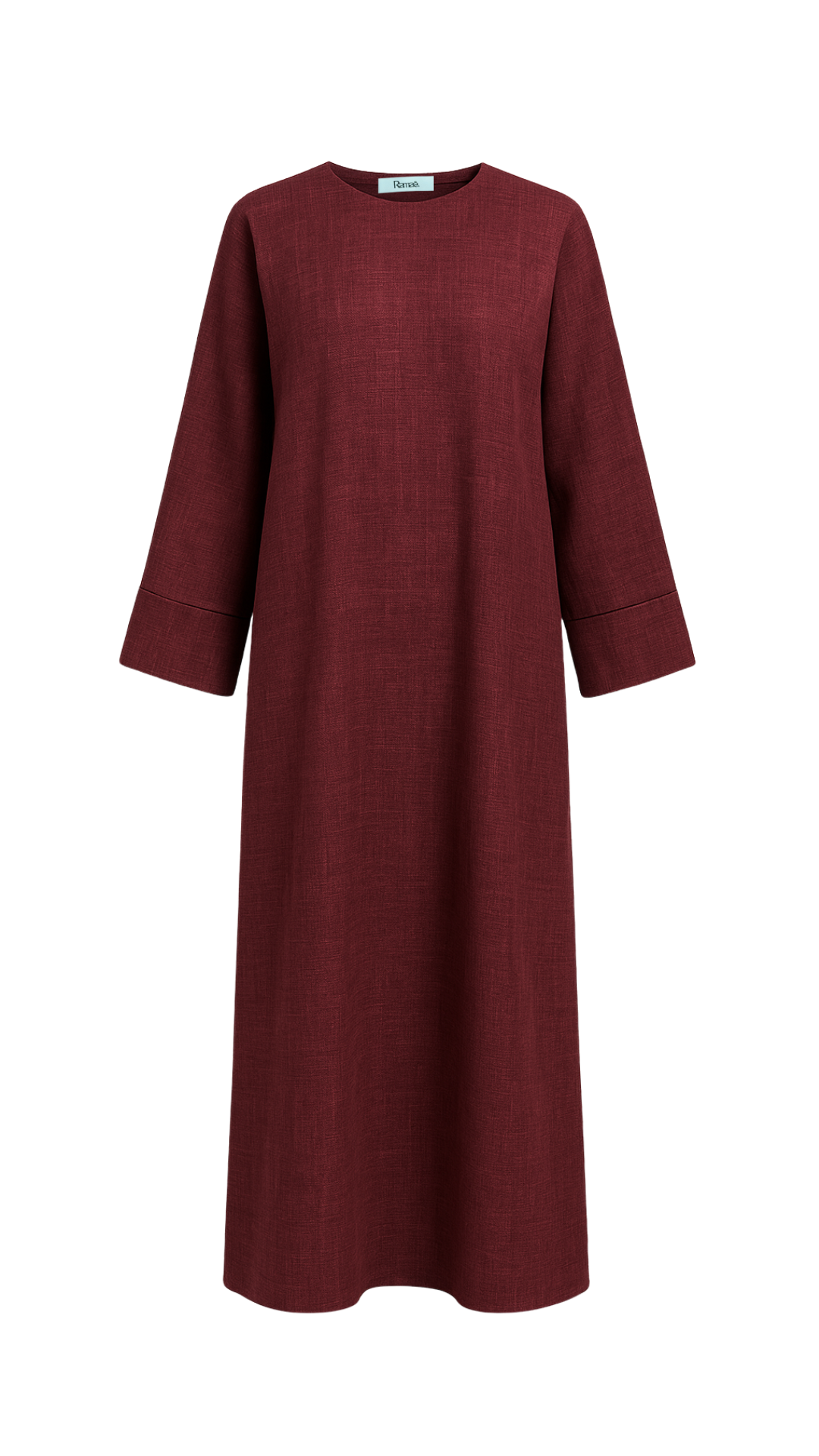 Cherry - Linen effect Abaya