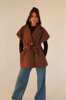 Chocolate Quilted Gilet – Limited Edition