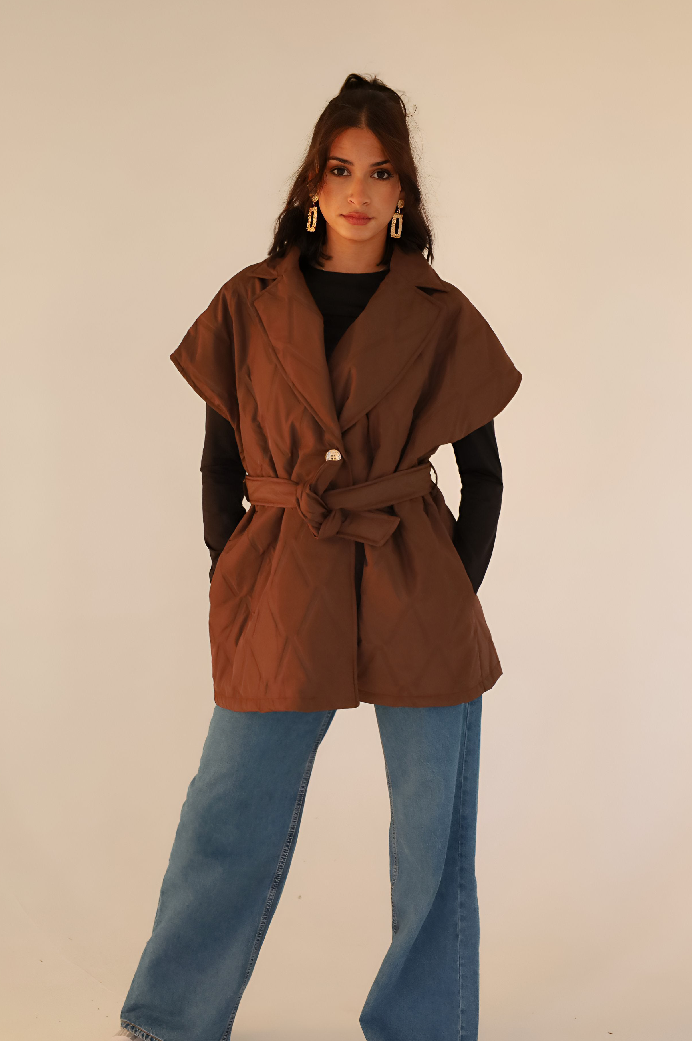 Chocolate Quilted Gilet – Limited Edition