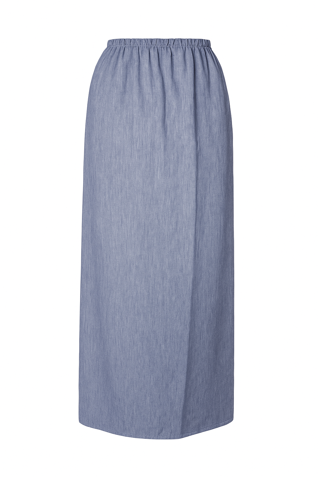 Linen effect skirt - bleue