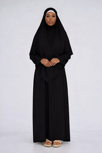 Black - khimar jazz set