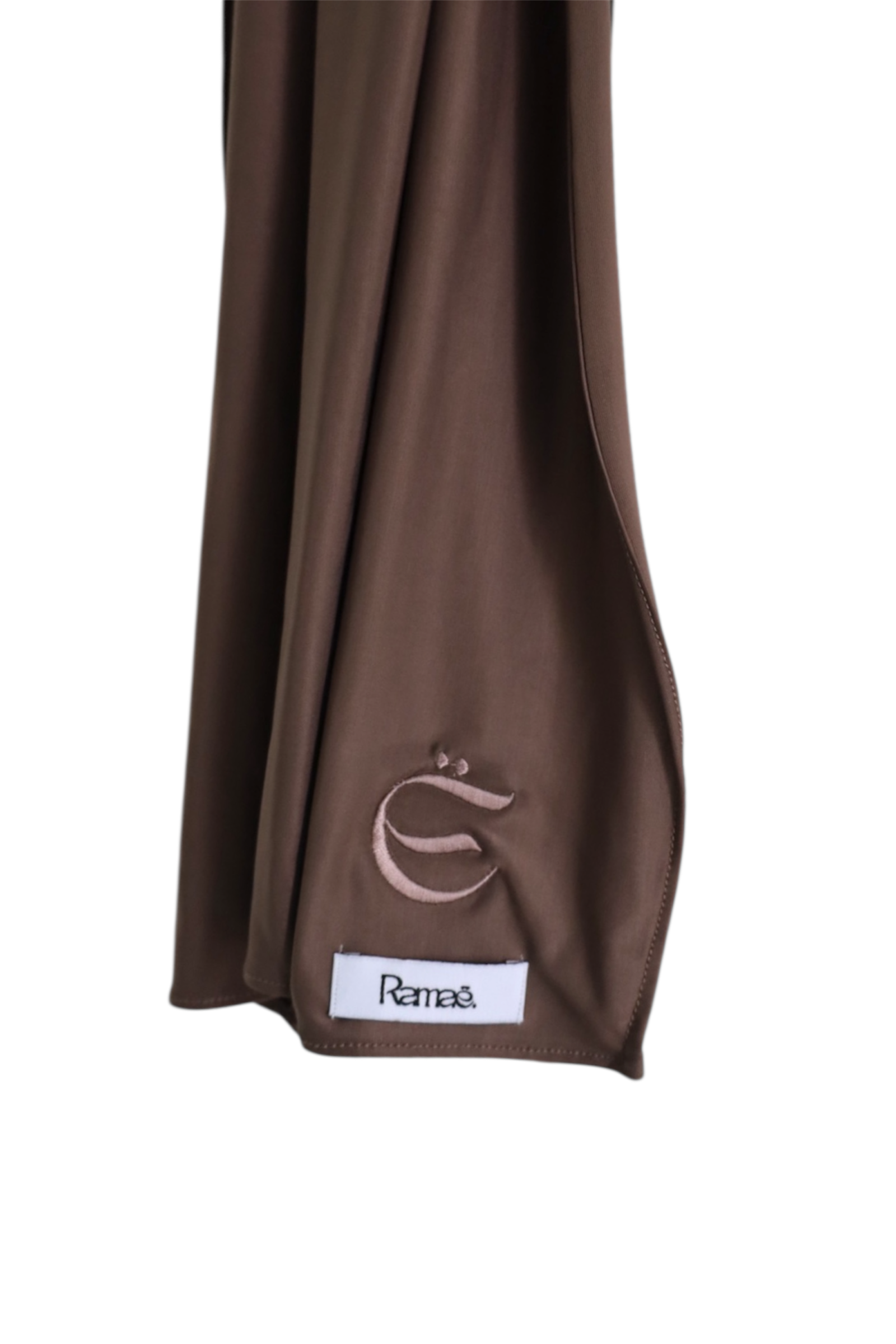 Liquid jersey scarf - brown