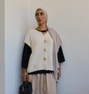 Knitted top-Kaki