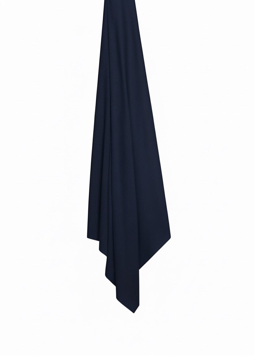 Liquid jersey scarf - Navy