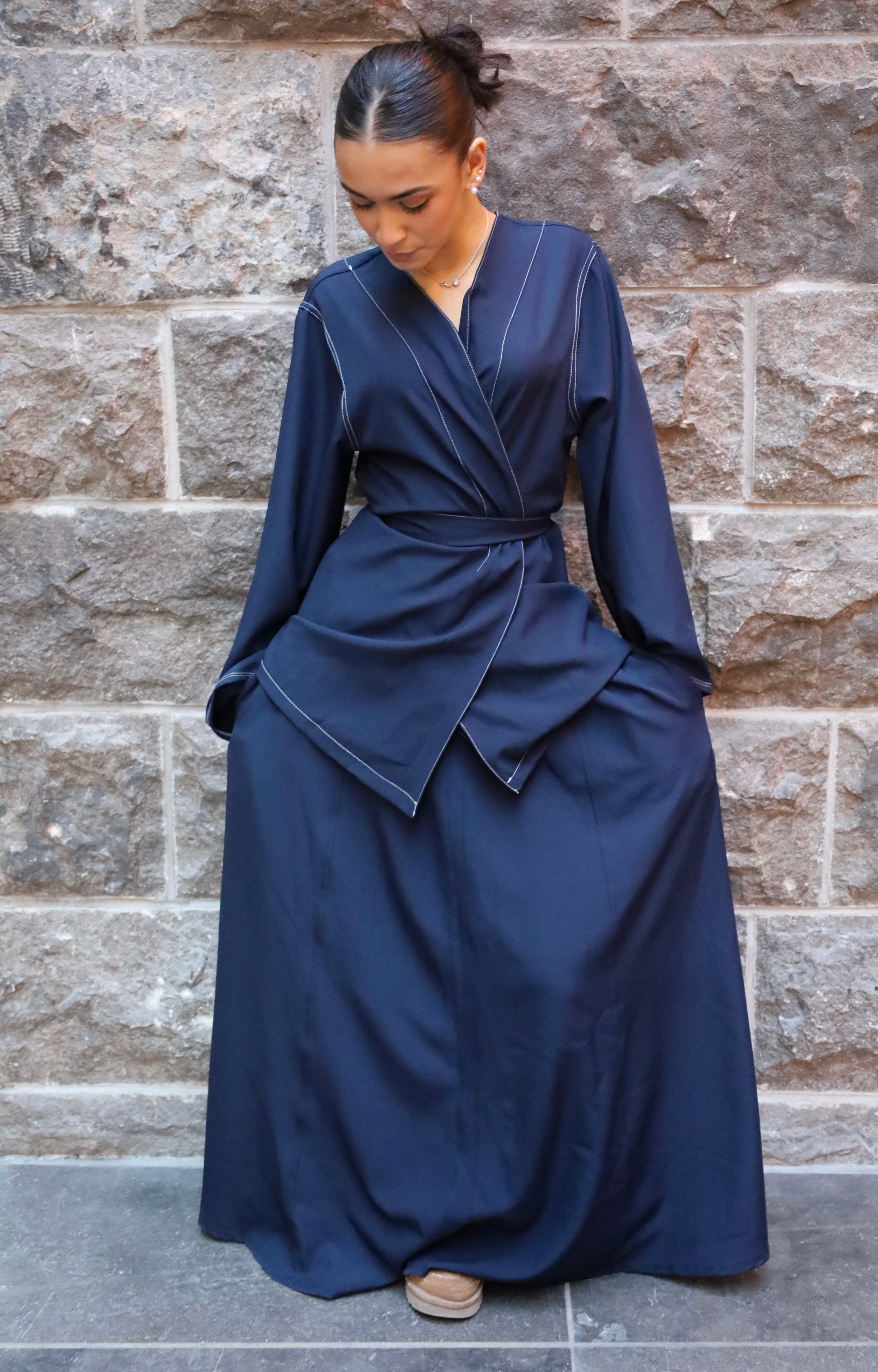 Blue - Set with stitching